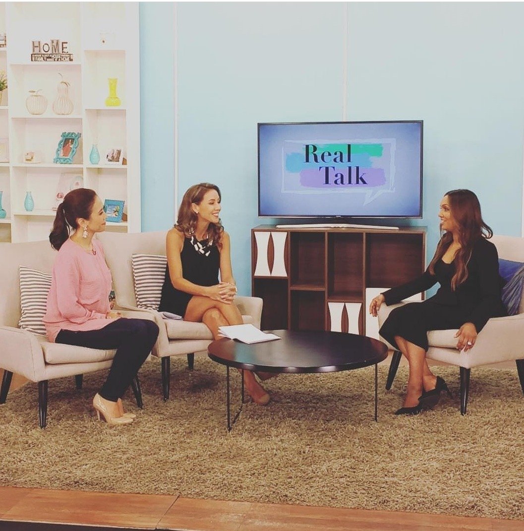 Norliza in conversation on the set of Real Talk