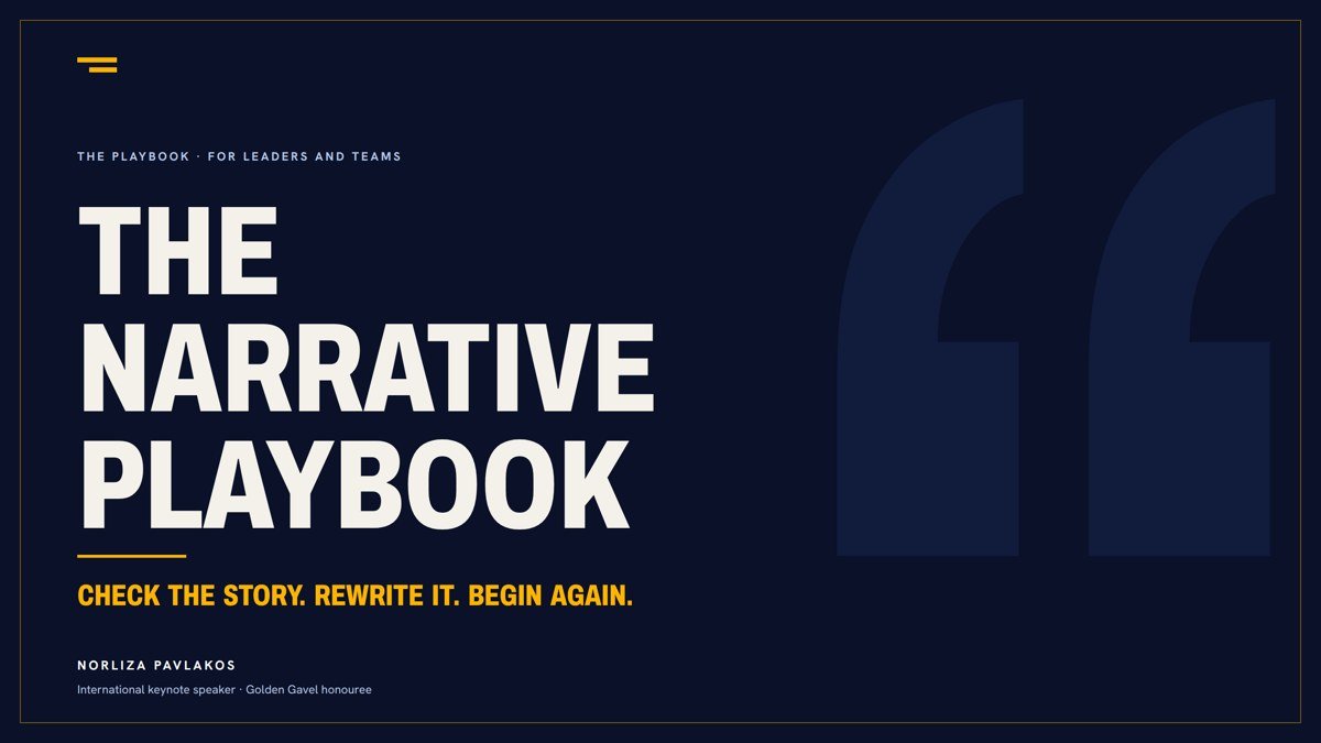 The Narrative Playbook, cover